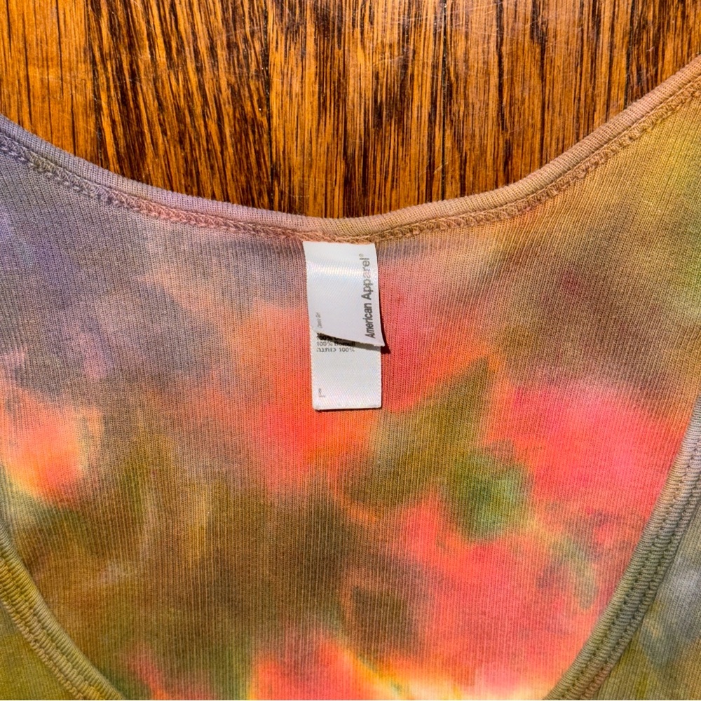 American Apparel Colorful Tie-Dye Tank Top - Picture 5 of 5